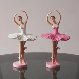 Pink Dress Ballet Girl Figure Sculpture Nordic Creative Living Room Bedroom Wine Cabinet Crafts Girl Heart Bedroom Room Decorati