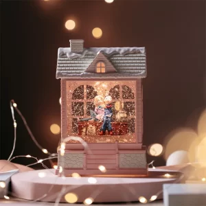 Snow House Music Box Children's Dance Ballet Girls Music Box 9 Music With Light Snow Crystal Ball Wedding Valentine's Day Gift