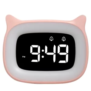 Cartoon Children Led Alarm Clock Student Dedicated Intelligent Electronic Clock Bedroom Atmosphere Luminous Clock Usb Charging