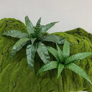 60cm Tactile Simulation Fern Leaf Green Plant, Persian Grass, Row Grass, Serrated Fern, Home Decoration Green Plant, Garden Land