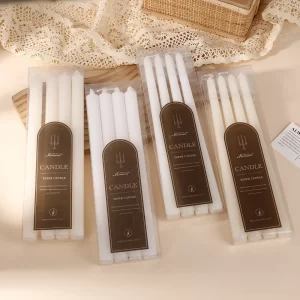 30cm European Style Lighting Candle Classic Long Rod Candle Home Power Outage Emergency Smokeless And Tineless Cone Rod Candle