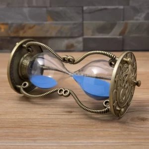 9.6x20cm Three-column Embossed Hourglass Timer 30/60 Minutes, A Light Luxury Living Room And Office Decoration