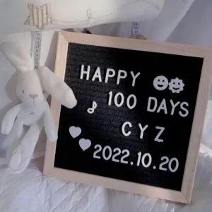 20cm Square Ins Wooden Felt Letter Scrabble Board Baby Hundred Days Photo Props With Bracket 340 Message Board 20cm Decorative P