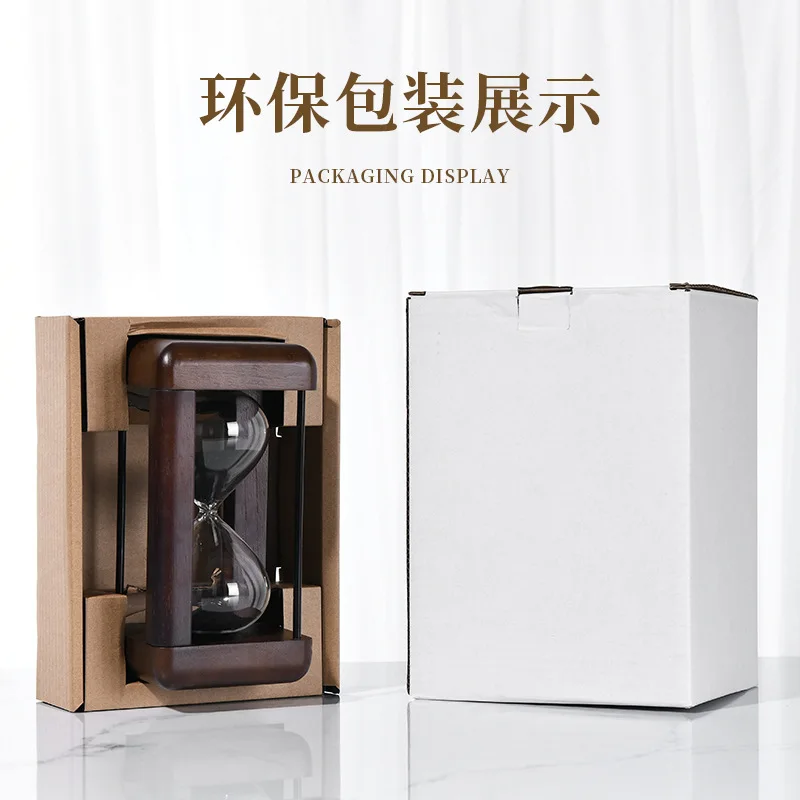 Retro Nostalgic Hourglass, Advanced Wood Glass Hourglass Timer 15 Minutes 30 Minutes Time Gift Home Style Premium Gift - Image 5