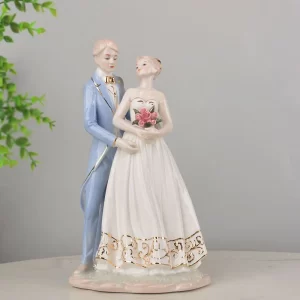 Send Girlfriends Friends Wedding Gifts Creative Ceramic Wedding Valentine's Day Engagement Gifts Home Accessories Couple Ornamen