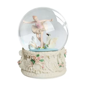 Ballet Girl, Snowflakes, Colorful Light, Snowflake Crystal Ball, Music Box, Creative Gift, Birthday Present, Gift-giving Music B