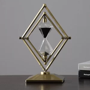High-grade Geometric Hourglass Ornaments High-grade Glass Hourglass Quicksand Time Hourglass Quicksand Ornaments Home Gifts