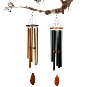 36 Inch Music Metal Aluminum Tube Creative Japanese Yen Wooden Wind Bell Hanging Door Ornaments Outdoor Courtyard Decorations