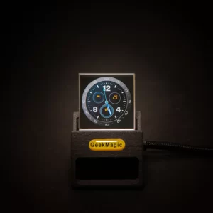 High-end Table Clock, Transparent Display Screen, Multi-functional Creative Time, Desktop Clock, Weather Station, And Technologi