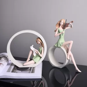 Modern High-end Soft Decoration Character Sculpture Jewelry Ornaments Home Living Room Wine Cabinet Bedroom Tv Cabinet Ornaments