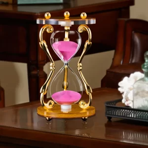 30 Minutes Time Hourglass Timer High-end European-style Home Living Room Desktop Decoration Creative Iron Metal Hourglass Gift