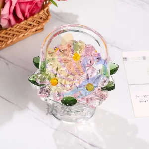 Crystal Flower Flower Blue High Color Value Flower Box Bouquet Birthday Gift Pink Girl Heart Decorations New Home Gift